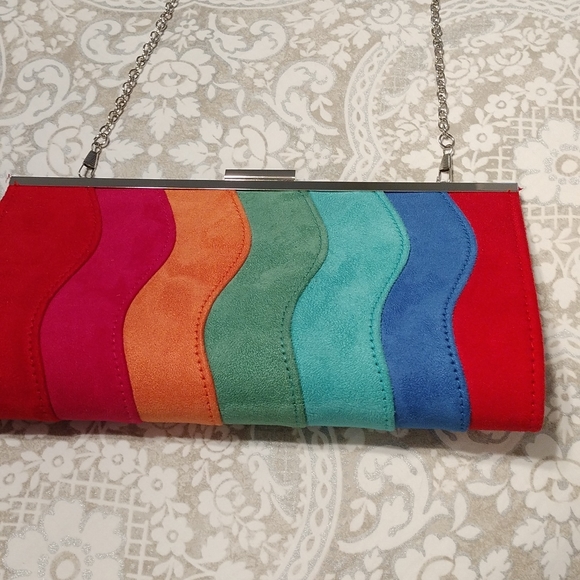 Multicolor suede bag - Picture 2 of 4